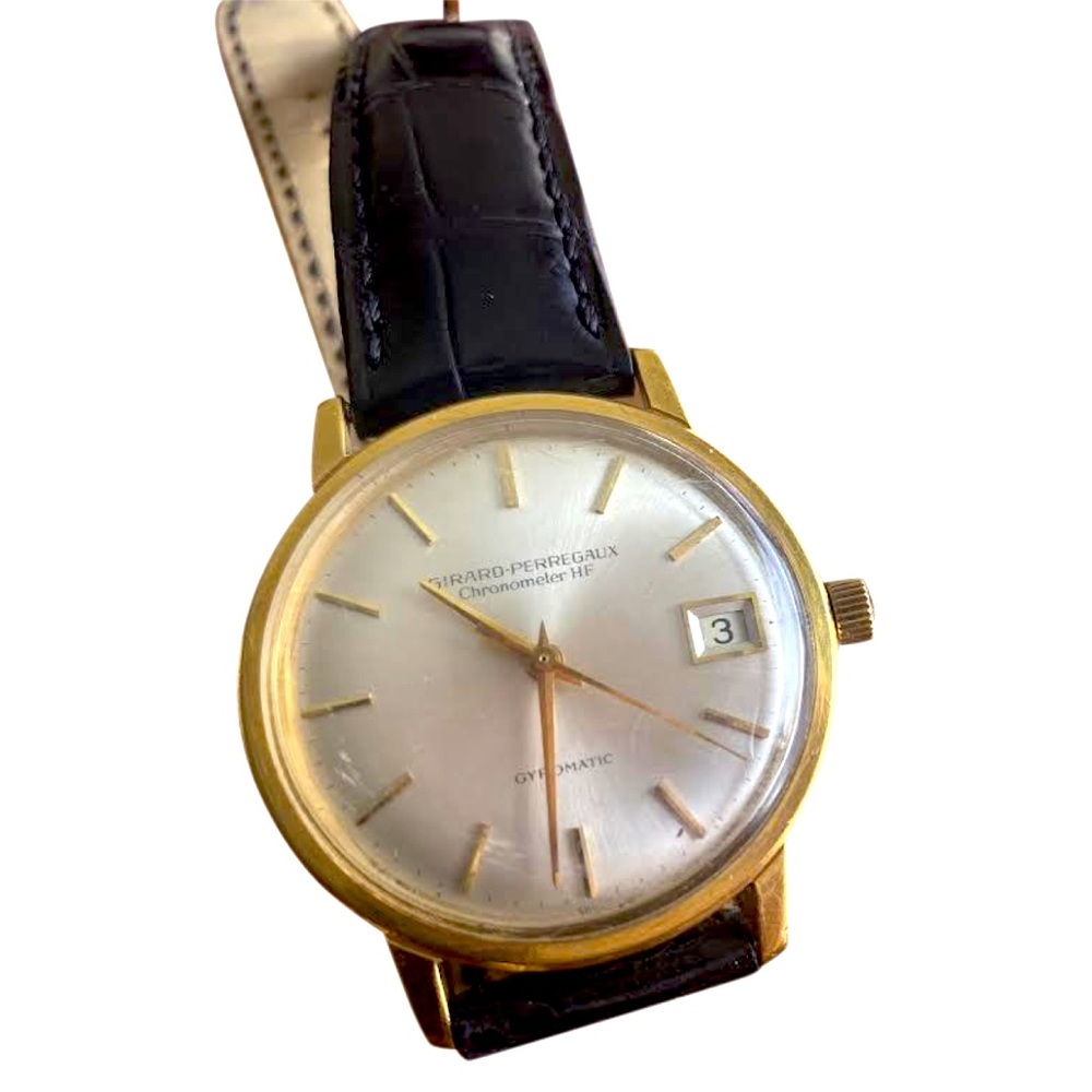 18kt Gold Girard Perregaux Original 1969 Gyromatic Watch